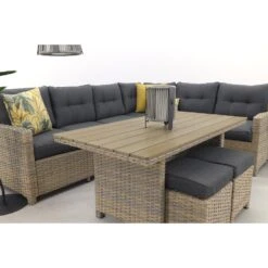 Garden Impressions Alaska Lounge Dining Set Rechts - Vintage Willow -VIDAXL Verkoop 1434210827 0110