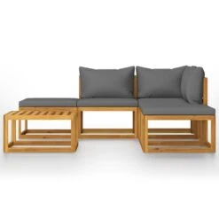 VidaXL 6-delige Loungeset Met Kussens Massief Acaciahout -VIDAXL Verkoop 1569144956 0102
