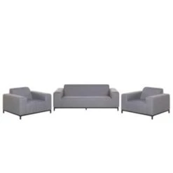 Beliani Loungeset ROVIGO - Grijs Polyester -VIDAXL Verkoop 1590544770 0103