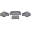 Beliani Loungeset ROVIGO - Grijs Polyester