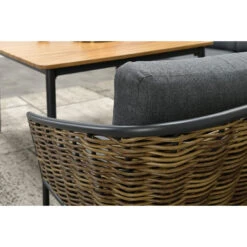 Garden Impressions San Vito Lounge Dining Set 4-delig - Donker Grijs -VIDAXL Verkoop 1730749354 0106