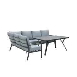 Garden Impressions Senja Lounge Dining Set 3-delig Links - Mint Grijs -VIDAXL Verkoop 1793741286 0110