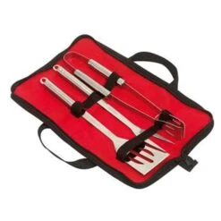 Merkloos Barbecue Gereedschapset - 4 Delig - RVS - Inclusief Draagtas -VIDAXL Verkoop 1953922105 0101