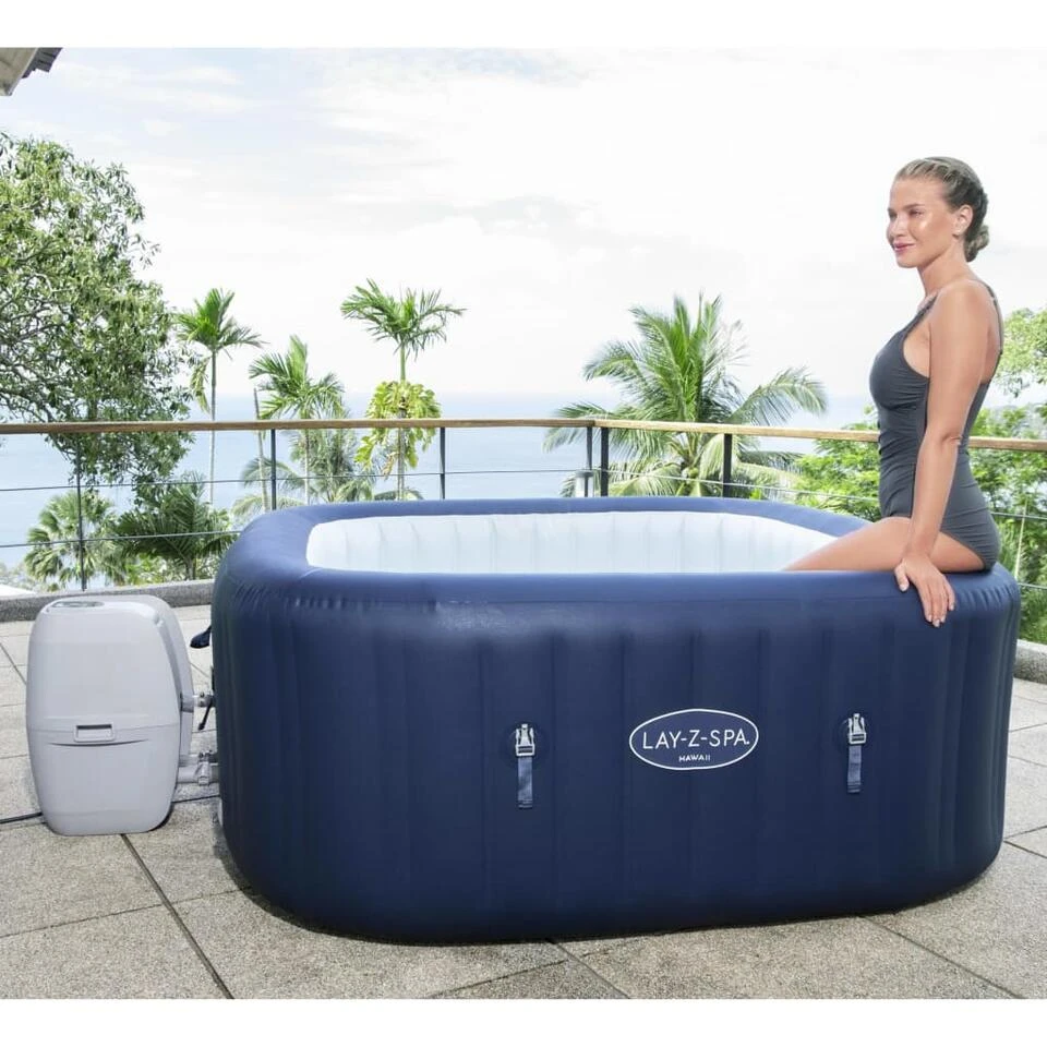 Bestway Lay-Z-Spa Bubbelbad Opblaasbaar Hawaii AirJet 2 Bestway Lay-Z-Spa Bubbelbad Opblaasbaar Hawaii AirJet - Afbeelding 2