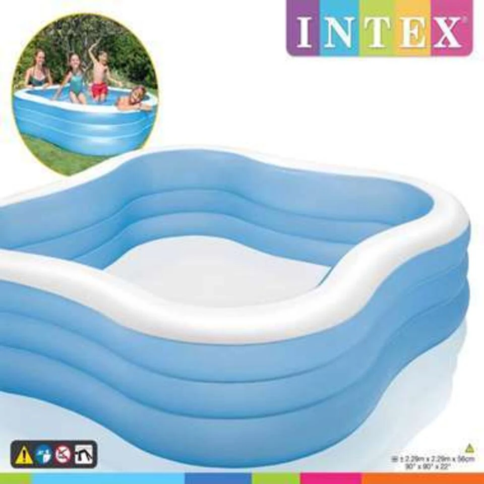 Intex Familiezwembad Beach Wave 229x229x56 Cm 57495NP 3 Intex Familiezwembad Beach Wave 229x229x56 Cm 57495NP - Afbeelding 3