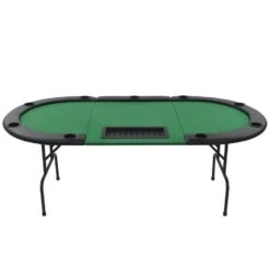 VidaXL Pokertafel Voor 9 Spelers Ovaal 3-voudig Inklapbaar Groen 6 VidaXL Pokertafel Voor 9 Spelers Ovaal 3-voudig Inklapbaar Groen -VIDAXL Verkoop 2a7fbcf5fb224cce8e32d7a671612856