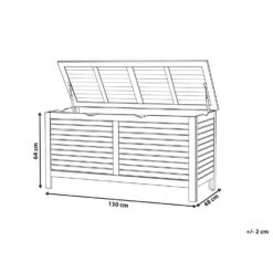 Beliani Kist RIVIERA - Donkere Houtkleur Acaciahout -VIDAXL Verkoop 336eb81c016442a09d9089e026ff440f