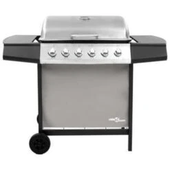 VidaXL Gasbarbecue Met 6 Branders Zwart En Zilverkleurig -VIDAXL Verkoop 39450b0d18b1470c97f1ef573ce15bdb