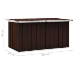VidaXL Tuinbox 129x67x65 Cm Bruin -VIDAXL Verkoop 399ad286775649609c025f23ffcd8a7e