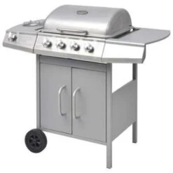 VidaXL Gasbarbecue 4+1 Kookzone Zilver -VIDAXL Verkoop 4304d18f8f6e4402b1d0b68e67e3a13e