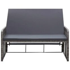 VidaXL 2-delige Loungeset Met Kussens Poly Rattan Grijs 7 VidaXL 2-delige Loungeset Met Kussens Poly Rattan Grijs -VIDAXL Verkoop 4581df13b14245158d2205ef17d6d68a