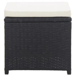 VidaXL Tuinkrukken 2 St Met Kussens Poly Rattan Zwart -VIDAXL Verkoop 48810af54a5d41a8bc752ac83cc023f4