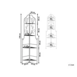 Beliani Badkamer Plank SIDERNO - Zwart Ijzer -VIDAXL Verkoop 4ca4ce8ac3384197a64416959ac101b9