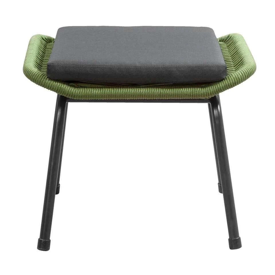 Voetenbankje Monaco - Groen - Incl. Kussen 2 Voetenbankje Monaco - Groen - Incl. Kussen - Afbeelding 2