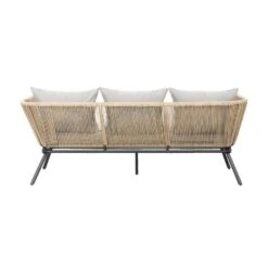 Loungebank Almeria - Naturel/antraciet - 75x200x75 Cm -VIDAXL Verkoop 50205071 0900