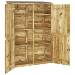 VidaXL Tuinschuur 123x45x171 Cm Geïmpregneerd Massief Grenenhout -VIDAXL Verkoop 5303fa618dbf4a8e979a59322a2b898b