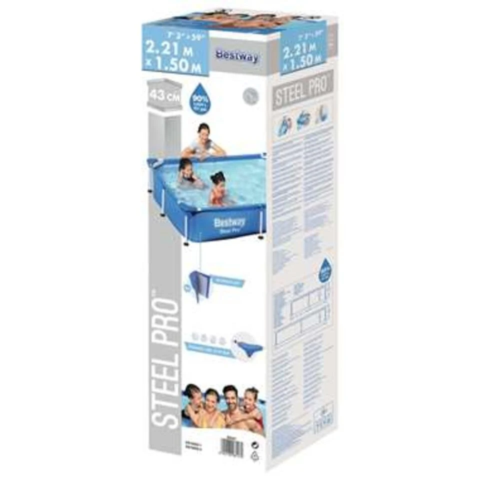 Bestway Zwembad Steel Pro 221x150x43 Cm 3 Bestway Zwembad Steel Pro 221x150x43 Cm - Afbeelding 3