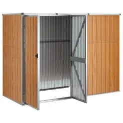 VidaXL Tuinschuur 225x89x161 Cm Gegalvaniseerd Staal Bruin -VIDAXL Verkoop 556e15ea8038484280b0bfb11bf5e67e