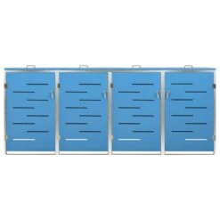 VidaXL Containerberging Vierdubbel 276,5x77,5x115,5 Cm Roestvrij Staal -VIDAXL Verkoop 57b91583a52745b7a75baf4694d03606