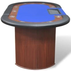 VidaXL Pokertafel Voor 10 Personen Met Dealervak En Fichebak Blauw 7 VidaXL Pokertafel Voor 10 Personen Met Dealervak En Fichebak Blauw -VIDAXL Verkoop 5e2d70294ba24c63a477d75db3d9a838