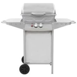VidaXL Gasbarbecue En Grill Met 2 Kookzones Roestvrij Staal Zilver -VIDAXL Verkoop 6a3307e1e7284cf2b9365c0b955843bf