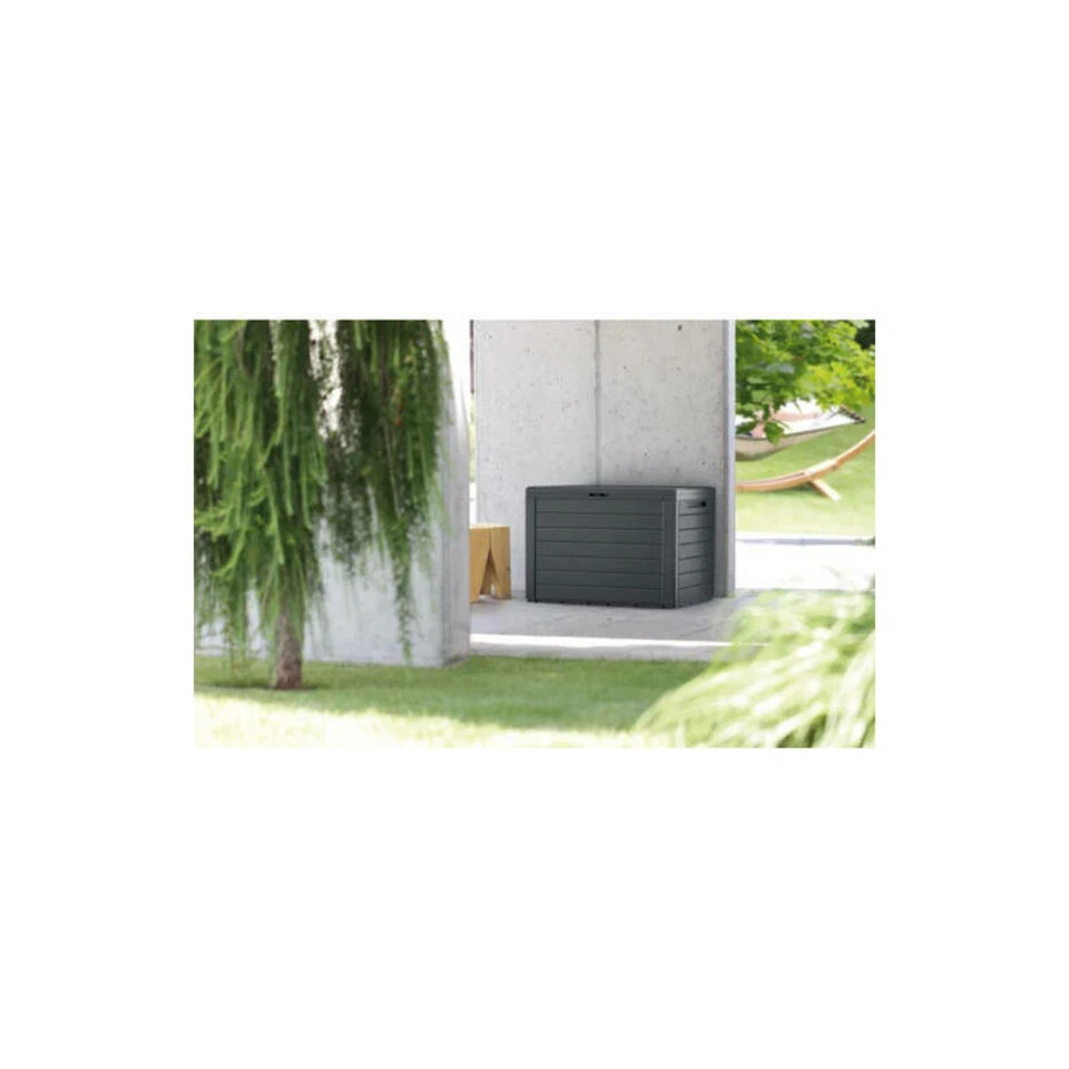 Prosperplast Kussenbox - Hout Patroon - 280 Liter - 116 X 43,8 X 55 Cm 2 Prosperplast Kussenbox - Hout Patroon - 280 Liter - 116 X 43,8 X 55 Cm - Afbeelding 2