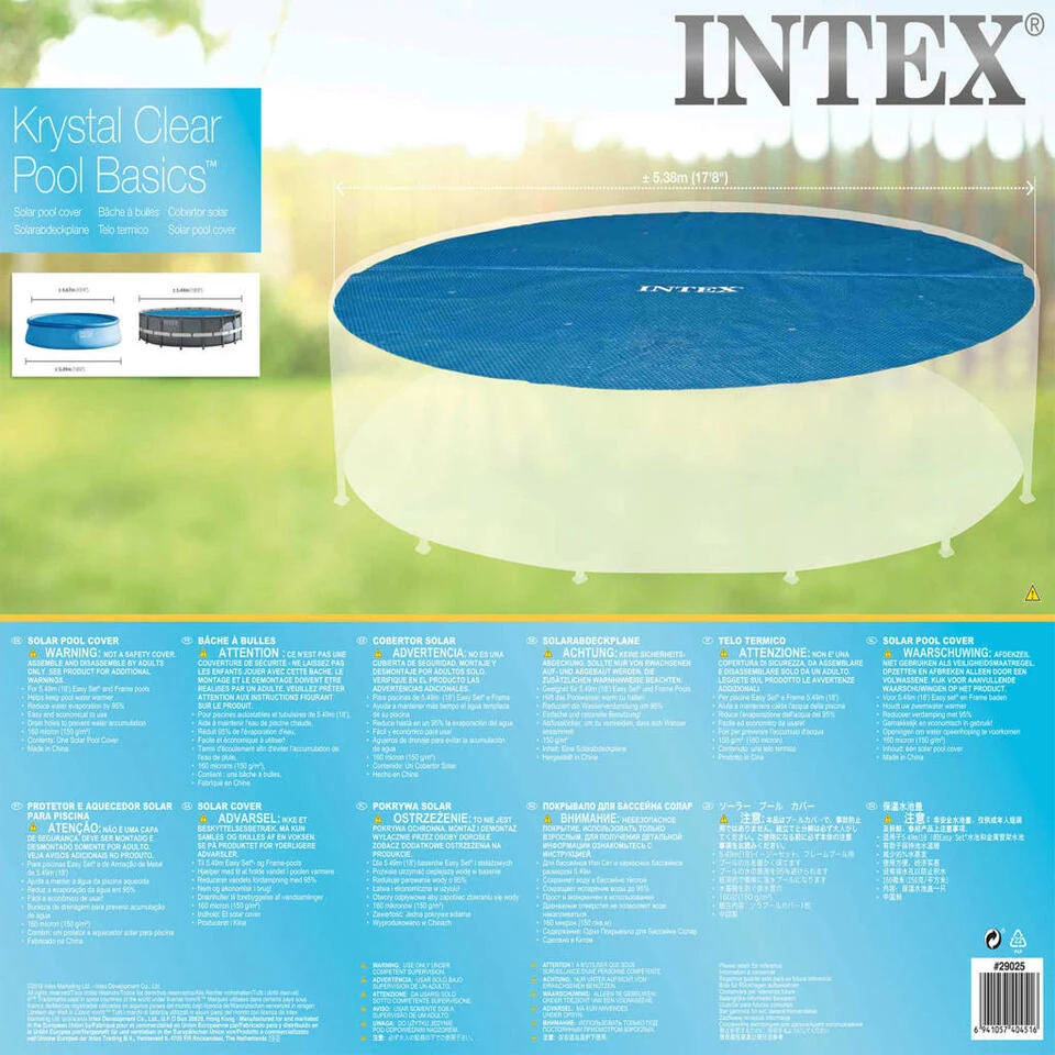 Intex Solarzwembadhoes Rond 549 Cm 29025 2 Intex Solarzwembadhoes Rond 549 Cm 29025 - Afbeelding 2