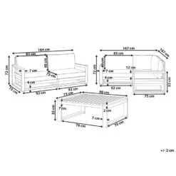 Beliani Zitgroep TIMOR - Donkere Houtkleur Fsc® Gecertificeerd Acaciahout -VIDAXL Verkoop 71e0b0d8548b4c458a56f87ff96de64c