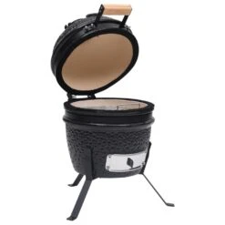 VidaXL Kamado Barbecue 2-in-1 56 Cm Keramiek Zwart -VIDAXL Verkoop 75d8ae66f01a41ce976b1b4ffe34dcf6