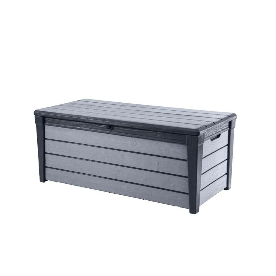 Keter Opbergbox Brushwood 455L – Grijs – 145x69,7x60,3 Cm 1 Keter Opbergbox Brushwood 455L – Grijs – 145x69,7x60,3 Cm