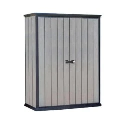 Keter Tuinkast High Store + Opbergkast - Grijs - 140x73,6x170,4 Cm -VIDAXL Verkoop 81004003 0103