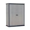 Keter Tuinkast High Store + Opbergkast - Grijs - 140x73,6x170,4 Cm