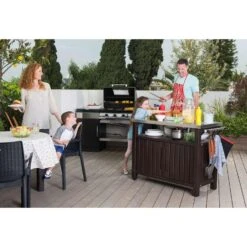 Keter BBQtafel Unity XL - Grijs -VIDAXL Verkoop 81027604 0500