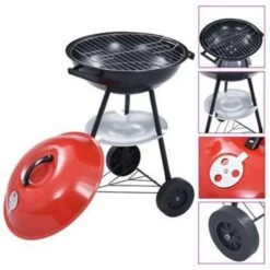 VidaXL Kogelbarbecue Houtskool Met Wieltjes XXL 44 Cm -VIDAXL Verkoop 893547ae78e2403a8c0898f7e941e272
