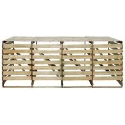 VidaXL Containerberging Vierdubbel 240 L Geïmpregneerd Grenenhout -VIDAXL Verkoop 8a64c861a59142e49a5cab1201ea935d