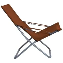 VidaXL Strandstoelen 2 St Inklapbaar Stof Bruin -VIDAXL Verkoop 8e5246abae8449f4a848d0888763bd27