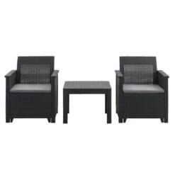 Keter Loungeset Emma - Grijs - 3-delig