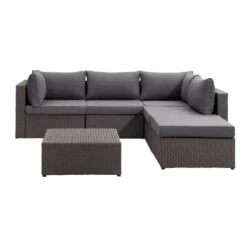 Le Sud Modulaire Loungeset Dordogne - Grijs - 6-delig