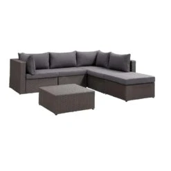 Le Sud Modulaire Loungeset Dordogne - Grijs - 6-delig -VIDAXL Verkoop 90102964 3010