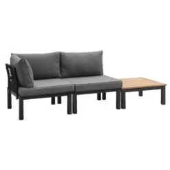 Le Sud Modulaire Loungeset Ardeche - Grijs - Incl. Kussens - 3-delig -VIDAXL Verkoop 90103686 0300