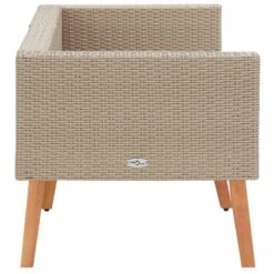 VidaXL Tuinbank 2-zits Met Kussens Poly Rattan Beige -VIDAXL Verkoop 9b0701e40ac045d1b1f0e55b6c0e7598