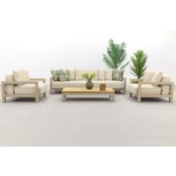 4SO Raffinato/Capitol Stoel-bank Loungeset - Latte - 4-delig -VIDAXL Verkoop 9c702d1327bc497095ef0fab5acc364f