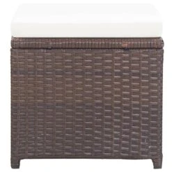 VidaXL Tuinkrukken 2 St Met Kussens Poly Rattan Bruin -VIDAXL Verkoop 9d190c230ac54577bd86639353f75a46