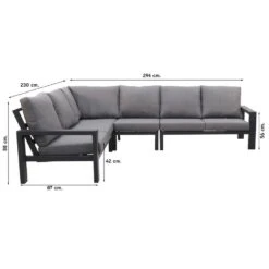 VDG Montana/Jersey Deluxe Aluminium Loungeset -VIDAXL Verkoop 9d8232a63e7e4b7a9e03e27a26a7cd0e