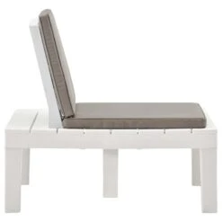 VidaXL Loungestoel Met Kussen Kunststof Wit -VIDAXL Verkoop a6ea6c1c67f94bfe8d11a8e6c8aaa904