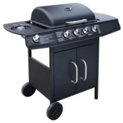 VidaXL Gasbarbecue 4+1 Kookzone Zwart -VIDAXL Verkoop a8762ce40d844e38b20e4b5c03f35ca9