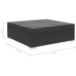 VidaXL 5-delige Loungeset Met Kussens Poly Rattan Zwart 7 VidaXL 5-delige Loungeset Met Kussens Poly Rattan Zwart -VIDAXL Verkoop abce3573fb1c4184a2d21dcc6acbc89f