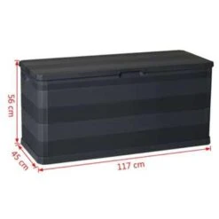 VidaXL Tuinbox 117x45x56 Cm Zwart -VIDAXL Verkoop b8ed5e66cd6147c0b4899356adbb7be0