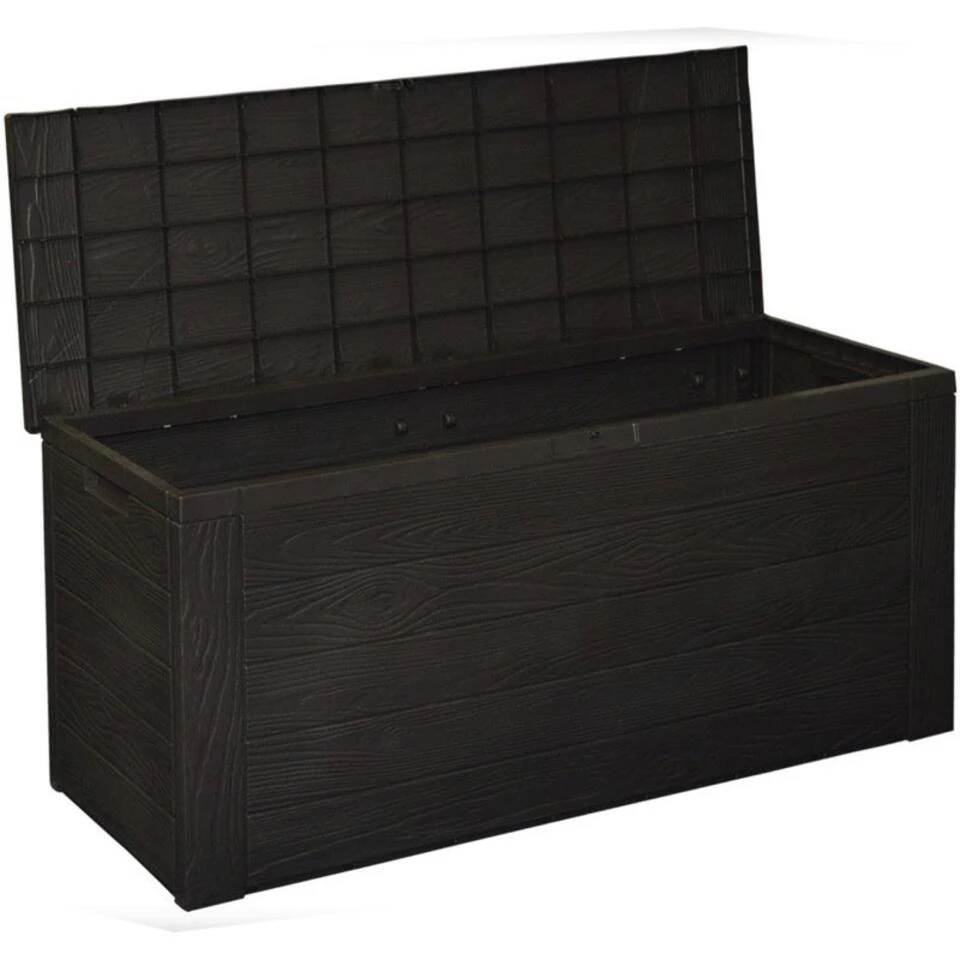 Merkloos Kussenbox - Hout Motief - 300 L - 120 X 45 X 58 Cm 4 Merkloos Kussenbox - Hout Motief - 300 L - 120 X 45 X 58 Cm - Afbeelding 4