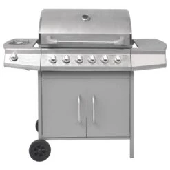 VidaXL Gasbarbecue 6+1 Kookzone Zilver -VIDAXL Verkoop be1670213a1245a18ab6e7391e4023f6